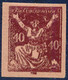 TSCHECHOSLOWAKEI 1920 Kettenspringerin 20H, 30H (2) U 40H, 4 Versch. PROBEDRUCKE - Ensayos & Reimpresiones