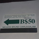 Brunei-(BRN-JAB-007C)-siler Ware(14)-(B$50)-(C026024)(1992)-(autelca)-used Card+1card Prepiad/gift Free - Brunei