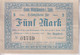 Notgeld Allemagne 5 Mark Muhlhausen 02/11/1918 - Très Bon état - Sammlungen