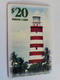 BAHAMAS $20,- CHIPCARD   HOPE TOWN LIGHT, ABACO THE BAHAMAS  LIGHT TOWER **5087** - Bahamas