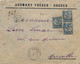 LETTRE RECOMMANDÉE BFE MOUCHON 25CX3 RHODES TURQUIE D'ASIE COVER TURKEY - Brieven En Documenten