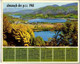 CALENDRIER GF 1968 - Lacs De Laffrey 38 Isère, La Baule 44 Loire-Atlantiq, Imprimeur Oberthur Rennes (calendrier Double) - Grand Format : 1961-70