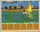 CALENDRIER GF 1968 - Lacs De Laffrey 38 Isère, La Baule 44 Loire-Atlantiq, Imprimeur Oberthur Rennes (calendrier Double) - Grand Format : 1961-70