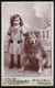 CDV PHOTO ORIGINALE XIX ème - PETITE FILLE AVEC SON CHIEN BERGER - DOG - Photo DE BREMAECKER BRUXELLES - Antiche (ante 1900)
