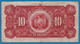 BOLIVIA 10 Bolivianos   	  L. 20.07.1928  # G1 089363  P# 121  Simón Bolívar - Bolivie