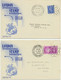 GB 1950 6 Souvenir Cover W Different Special Event Postmark Int Stamp Exhibition - Storia Postale