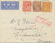 GB 1930 Nice Three-color Franking GV 1 D, 1 ½ D And 2 D (marginal Item, VARIETY) Airmail To MAGDEBURG, Germany - Plaatfouten En Curiosa