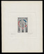1949 FRANCE - TROIS COULEURS EPREUVE D'ARTISTE - NON EMIS -  L'AMITIÉ FRANCO-AMÉRICAINE SIGNE E.VARES - RARE - Artistenproeven
