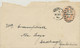 GB 1895 QV 1 D Pink Poor Envelope (136 X 80 Mms) W Duplex LONDON-S.W. / S.W / 60" NEW LATEST DATE OF USAGE: 30.11.1895 - Storia Postale