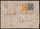 Cover] IONIAN ISLANDS 1859 (jul. 30) | Folded Letter From Corfù To Cefalonia Franked With (½d.) Orange With Top Margin S - Britisch-Levant