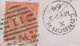 GB 1864 QV 4d Bright Red W Small White Corner Letters Pl.4 With Harlines VARIETY - Abarten & Kuriositäten