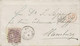 GB 1864 QV 6d Pale Lilac No Corner Letters With Wing Margin At Left And VARIETY: "weak Printing Of Left Border" VF Cvr - Abarten & Kuriositäten