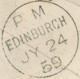 GB „360“ Scottish Numeral (LAUDER) Superb QV 1d Pink Postal Stationery Env + 1d - Cartas