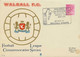 GB „WALSALL F.C. 75th ANNIVERSARY YEAR OF ELECTION TO THE FOOTBALL LEAGUE 1896-1971 23 OCT 71 WALSALL STAFS“ - Storia Postale
