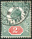 GB 1912 King Edward VII. 2d Black-green / Carmine Red Somerset VFU MAJOR VARIETY - Plaatfouten En Curiosa