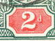 GB 1912 King Edward VII. 2d Black-green / Carmine Red Somerset VFU MAJOR VARIETY - Variétés, Erreurs & Curiosités