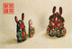 CHINA - CARTE ENTIER POSTAL ILLUSTREE (VOIR DOS) NEUVES - LAPINS - Postcards