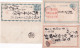 JAPAN - ENTIERS POSTAUX - 2 CARTES (DONT UN REPIQUAGE AU DOS)+ 1 LETTRE ! - Postcards