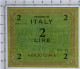 2 LIRE OCCUPAZIONE AMERICANA IN ITALIA MONOLINGUA FLC 1943 FDS - Ocupación Aliados Segunda Guerra Mundial