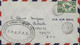 Cachet T.R.A.P.A.S 1re Liaison Aérienne Français Nouméa Papeete CAD Nouméa Nouvelle Calédonie 28 OCT 47 Via Air Mail - Lettres & Documents