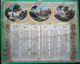 CALENDRIER ANCIEN 1836 LITHOGRAPHIE ET COLORE AVEC ALLEGORIES CHAMPETRES HISTORIQUES  LEGERE MOUILLURE  26 X 21 CM - Grand Format : ...-1900