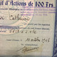 Certificat Nominatif D'Actions De 100 Frs Groupement D'Achat Des Débitants De Boissons De Saint Etienne Et De La Loire - Andere & Zonder Classificatie
