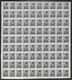 OCCUPAZIONI II GUERRA MONDIALE - Montenegro - 1941 - 25 Para (1) - Intero Foglio Di 100 Con Soprastampa In Grigio (tirat - Altri & Non Classificati