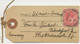 GB 1910 King EVII 1d Carmine On Parcel Label From "VENTNOR" To "FRANKFORT", Extremely Rare Postage Rate, RR!! - Brieven En Documenten