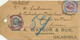 GB 190 ? King EVII 9d + 1sh Both Coated Paper Mixed Postage On Parcel Address - Covers & Documents