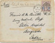 GB 1888 QV 5d Jubilee Type II Single Postage Duplex „132 / BRIGHTON" To The British Army Medical Staff, BANGALORE, INDIA - Covers & Documents