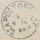 GB 1888 QV 5d Jubilee Type II Single Postage Duplex „132 / BRIGHTON" To The British Army Medical Staff, BANGALORE, INDIA - Storia Postale