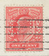 GB 1905 EVII 1d Red (PERFIN „D.B.“) On B/w RP Postcard (Tower Bridge, London) – PERFINS On Postcards Are Extremely Rare - Perforés