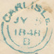 GB LONDON Inland Office „19“ Numeral Postmark (Parmenter 19A) Superb QV 1d Env - Brieven En Documenten