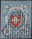 SUISSE, 1851, Postes Fédérales, Rayon 1 Croix Non Encadrée, Bien Centré (Yvert 20) - 1843-1852 Timbres Cantonaux Et  Fédéraux