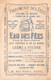 3 Cartes Chromo Parfumerie Des Fées Sarah Félix Lith. Alfred Clarey - Exposition Vienne 1873 - Anciennes (jusque 1960)