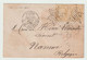 N°59x2, étoile 16, Sur Lettre De Paris Pour Namur (Belgique) - 1871-1875 Ceres