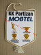 Flag (Pennant / Banderín) / Serbia - Basketball Club KK Partizan, Sponsor MOBTEL - Yugoslav Champion ... - Uniformes, Recordatorios & Misc