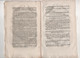REVOLUTION FRANCAISE ASSEMBLEE NATIONALE - JOURNAL DES DEBATS 02 09 1791 - GARDES FORESTIERS / INSPECTEURS ... - Newspapers - Before 1800