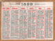 CALENDRIER 1899 - Small : ...-1900