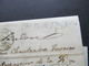 Forwarded Letter / Forwarder 1858 Campeche Mexico -Lyon Via Marseille Blauer Stp. Forwarded By Rabaud Brothers Marseille - Mexico