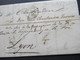 Forwarded Letter / Forwarder 1858 Campeche Mexico -Lyon Via Marseille Blauer Stp. Forwarded By Rabaud Brothers Marseille - Mexico