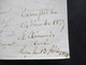 Delcampe - Forwarded Letter / Forwarder 1858 Campeche Mexico -Lyon Via Marseille Blauer Stp. Forwarded By Rabaud Brothers Marseille - Mexico