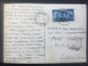 ITALY 1949 Postcard Base Army Post Office 4 Postmark To Port Tawfiq Egypt Tied With 1949 UPU Stamp - 1946-60: Marcophilie