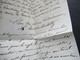 Delcampe - GB 13.11.1826 Forwarded Letter Via Calais Forwarder Par Isaak Vital Calais Faltbrief Mit Inhalt Stempel K1 29 Nov 1826 - ...-1840 Préphilatélie