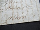 GB 31.7.1834 Forwarded Letter Aus London Via Calais Forwarder Nach Rouen Mit Ank. Stempel Faltbrief Mit Inhalt - ...-1840 Voorlopers