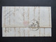 GB 31.7.1834 Forwarded Letter Aus London Via Calais Forwarder Nach Rouen Mit Ank. Stempel Faltbrief Mit Inhalt - ...-1840 Préphilatélie