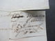 Delcampe - GB 31.7.1834 Forwarded Letter Aus London Via Calais Forwarder Nach Rouen Mit Ank. Stempel Faltbrief Mit Inhalt - ...-1840 Vorläufer