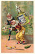 3 Cartes Chromo Gellé Frères Parfum 1896 Cirque Clown Acrobatiste Lith. Cheret - Antiguas (hasta 1960)