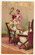 3 Cartes Chromo Gellé Frères Parfum 1895 Coiffeur Toilet Lith. Cheret - Anciennes (jusque 1960)
