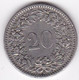 Suisse 20 Rappen 1909 B , En Nickel - 20 Centimes / Rappen